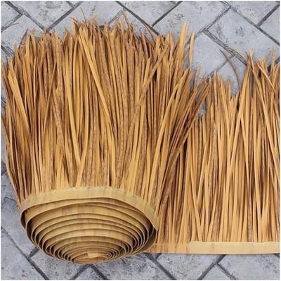 Synthetisch Rietdak - Palmdak Rol - Tropische Decoratie - Onderhoudsvrij Weerbestendig - 0.5x10m - Geel