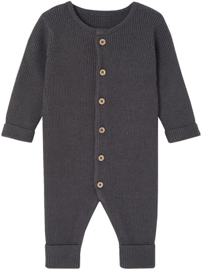 Vertbaudet Geribde babypyjama met lange mouwen
