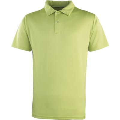 Premier Unisex Coolchecker Studded Plain Polo Shirt (Kalk)