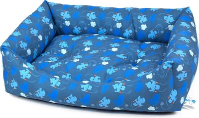 Duvo+ de smurfen mand rechthoekig 85x70x20cm blauw
