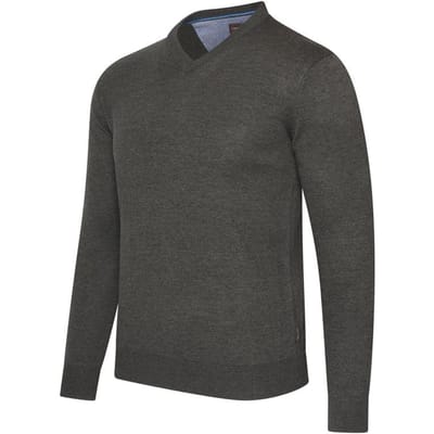 Cappuccino Italia - Heren Trui Salerno Pullover - Grijs - Maat XXL