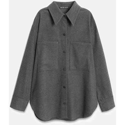 Oversized Lange Mouwen Gebreid Overhemd