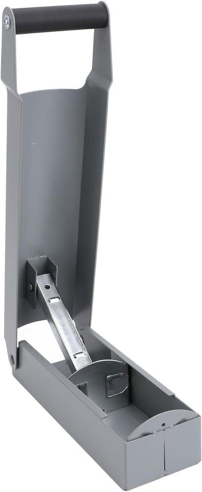 Blikjesverdichter - Aluminium perser - Ruimte besparen - Efficiënte werking - 43 x 13 cm - Grijs
