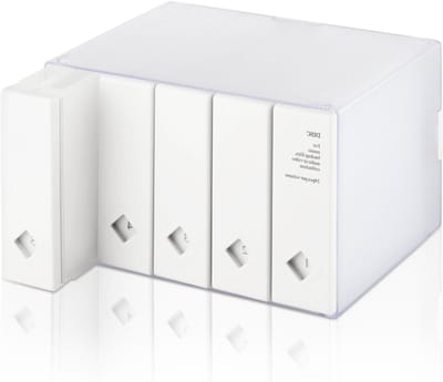 Kleurige opbergdoos voor 120 CDs of DVDs, ideale opslagoplossing voor media en accessoires