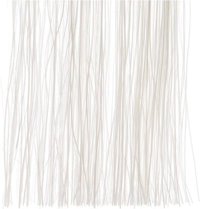 Lametta kerstslinger winter wit 50 cm - engelenhaar/folie slierten - Winter witte kerstboom versieringen
