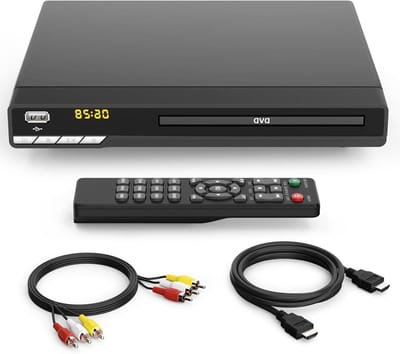 Regiovrije DVD Speler - CD Speler - Thuis Entertainment - Speelt Alle Regio's - Compact Formaat - Zwart