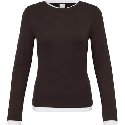 Dames-T-shirt met lange mouwen Ichi IHNellaya