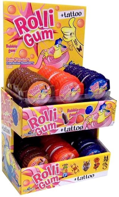 Funny Candy - Afscheurbare Kauwgomrollen - 30 Rollen