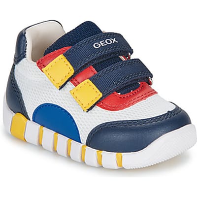 GEOX IUPIDOO PEUTER Sneakers - WIT/MARINEBLAUW - Maat 25