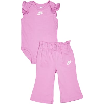 Nike Paperbag Waist Baby Trainingspakken Baby - Roze - Maat 50 - 56 CM - Katoen Jersey