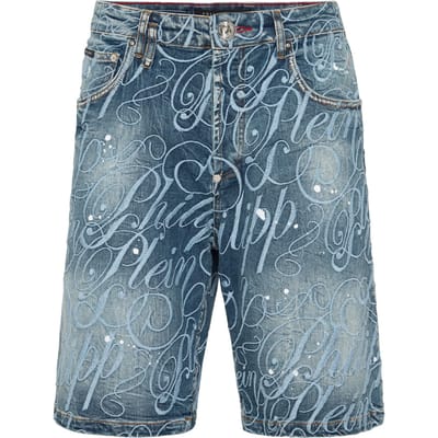 Denim Shorts Formentera Logo