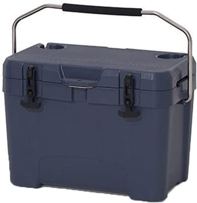 Geïsoleerde Koelbox - Draagbare Koelbox - Kamperen Boodschappen Strand - Houdt 24 Uur Koud - 25 Liter 53x33x38cm - Blauw