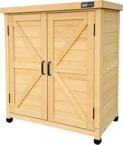 Buiten Opbergkast Hout – Tuinkast Bruin 80x45x93 cm – Stevige Tuinkast met Vaste Plank