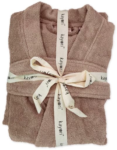 Kayori Fusai Badjas - Unisex - Biologisch Katoen - Terra - XL - Lang