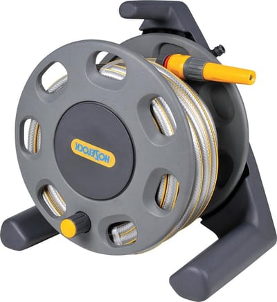 Compacte haspel - 20 meter slang en connectoren Tuinslang haspel