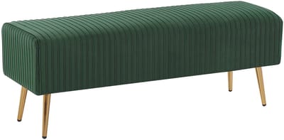 PATERSON - Hocker - Smaragdgroen - Fluweel