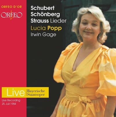 Lucia Popp, Irwin Gage, Bayerische Staatsoper - Lieder [Live recording, 25. Juli 1984] (CD)