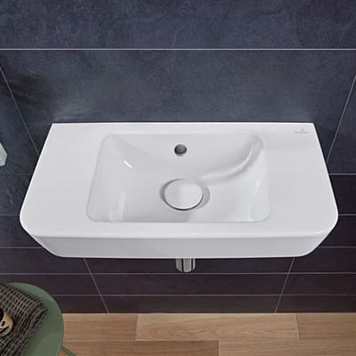 Villeroy & Boch O.novo hand wash basin compact 50 x 25 cm with overflow, without tap hole 43425201