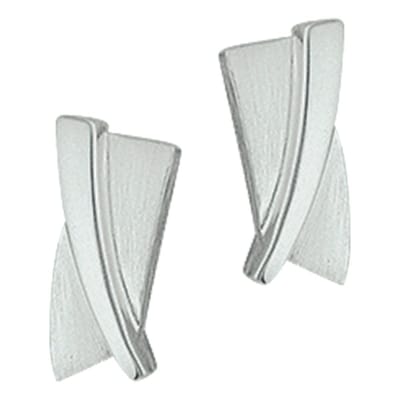 Huiscollectie Oorknoppen Poli/mat Zilver Gerhodineerd Mat Glanzend 12 mm x 5.5 mm