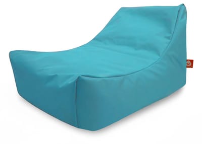 Whoober loungestoel zitzak Bali outdoor aqua blauw - Wasbaar - Voor binnen en buiten