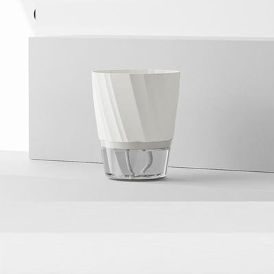 1pc Nieuwe Scandinavische Athene-stijl Luie watervrije hars Automatische absorberende transparante ronde plastic hydrocultuur bloempot 9cm high, 12cm diameter