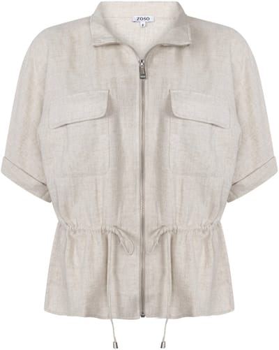 Zoso Blouse Vivian 263 2045 Beige Dames Maat - S