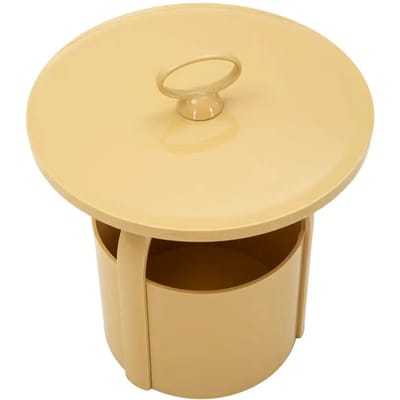 Bijzettafel Iris End Table Cream Ø 44×43 cm