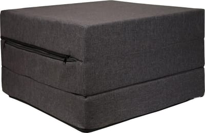 Matelas pliable - Noname - 195x65x10 cm - Gris foncé - Anti-allergique - 1 place gris