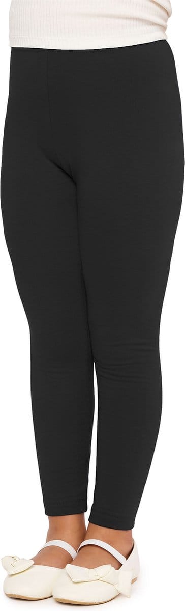 Merry Style Meisjes Leggings - Sport - Vrijetijdsbroek - Lang - Katoen – Sportbroek – Zwart – 122 - MS-MS10-225-LE-new