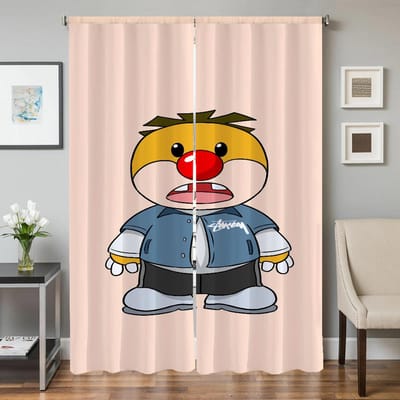 Huisinterieur Keukengordijnen voor Woonkamer 2 Stuks Verduisterende Gordijnen Deurgordijn M-moore Park Afscheiding Slaapkamerdecoratie W50xH70cmx2pcs-CL gray