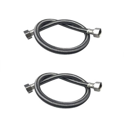 Dailygoods- Afvoerpijp Flexibel - 304 Roestvrij Staal - Duurzaam - Anticorrosie - Eenvoudig te Installeren - 2 Stuks - Sanitair Slang