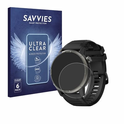 Savvies - Screenprotector voor Kiprun GPS 900 by Coros - Folie Beschermfolie transparant 6 Stuks