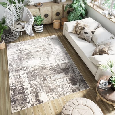 Tapiso Petra Vloerkleed Beige Laagpolig Karpetten Tapijt Maat- 120x170