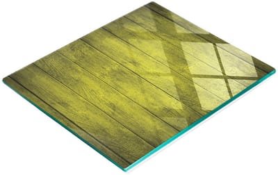 Multifunctionele decoratieve snijplank voor de keuken, gehard geel hout, 60x52 cm