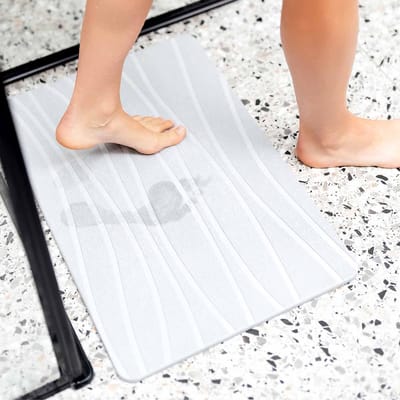 Diatomeeënaarde Universele Badmat - Antislip - Hygiënisch - Keramiekachtig - Snelle Waterafvoer - Ondersteunt Schimmelpreventie