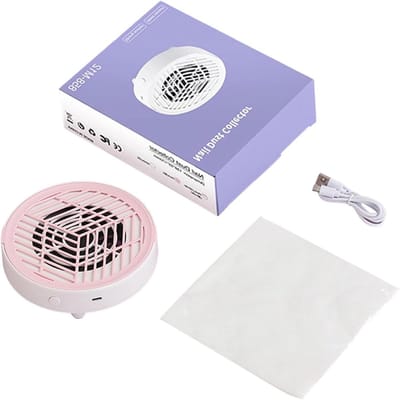 Nagelstofafzuiger - Compacte veegmachine - Nagelverzorging - Stille werking - 15 cm breed - Wit