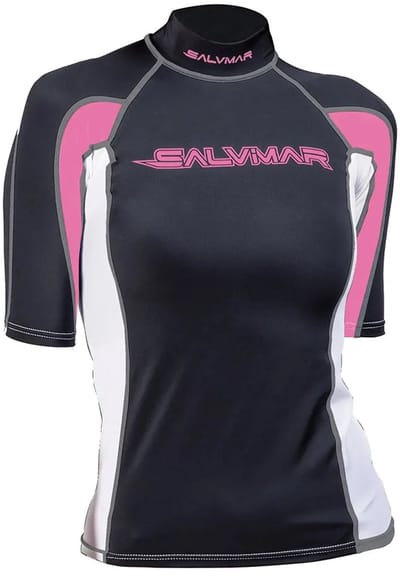 Salvimar Oasi Rashguard Met Korte Mouwen Voor Dames Zwart M Vrouw