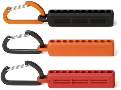 3-delige schroevendraaier bit houder, sleutelbos boorhouder, 1/4 inch bit houder met karabijnhaak voor eenvoudig gebruik en draagbaarheid