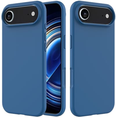 Coverup Hoesje - Geschikt voor iPhone Air Hoesje - Coverup Liquid Colour Back Cover - Metallic Blue