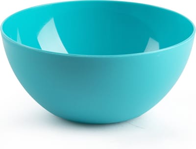 Plasticforte kommetjes/schaaltjes - dessert/ontbijt - kunststof - D17 x H8 cm - blauw - BPA vrij