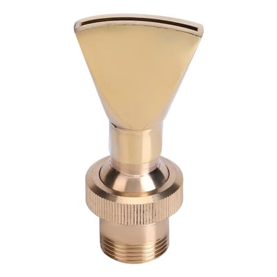 Dailygoods- Fonteinsproeier Waaiervormig - Messing Constructie - Corrosiebestendig - Verstelbaar Mondstuk - Geschikt voor Vijver/Tuin - Spectaculair Spuiteffect - Waterornament