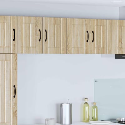 vidaXL - Wandkast - LUCCA - Sonoma - Eiken - 60 - x - 31 - x - 40 - cm - Bewerkt - hout