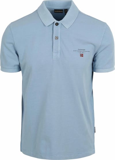 Napapijri Polo Elbas Chambray Blauw - Maat 3XL - Heren