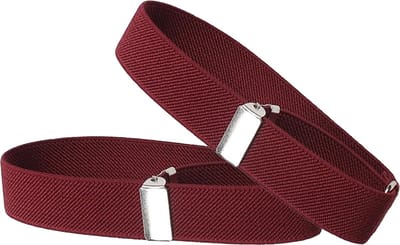 Sorprese - Mouwophouders - Elastisch - Per Paar - 2 Stuks - Mouwophouders Dames Heren - Bordeaux Rood