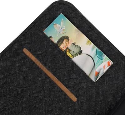 Cross Pattern TPU Bookstyle Wallet Case Hoesje Geschikt voor Huawei P8 Zwart