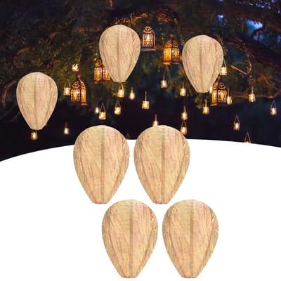 Dailygoods- Papieren Lantaarns 4 Stuks - Feestdecoraties - Bruiloft/Verjaardag - Kamerdecoratie - Herbruikbaar - Hoogwaardig Papier - Feestlantaarns
