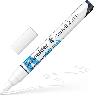 Schneider acrylmarker - Paint-It 310 - schrijfbreedte 2mm - wit - S-120149