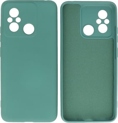 Fashion Backcover Telefoonhoesje - Color Hoesje - Geschikt voor de Xiaomi Redmi 12C - Donker Groen