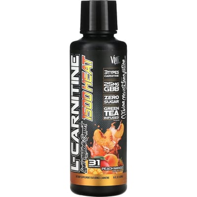 VMI Sports, L-Carnitine 1500 Heat, Perzik Mango, 16 fl oz (473 ml)