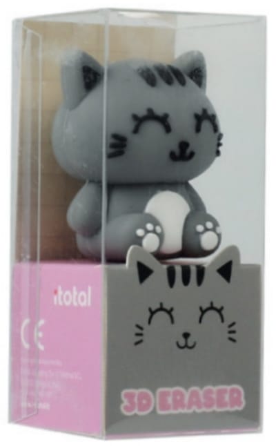 iTotal 3D Eraser My Little Bestie ”GREY CAT” Gum 31gr